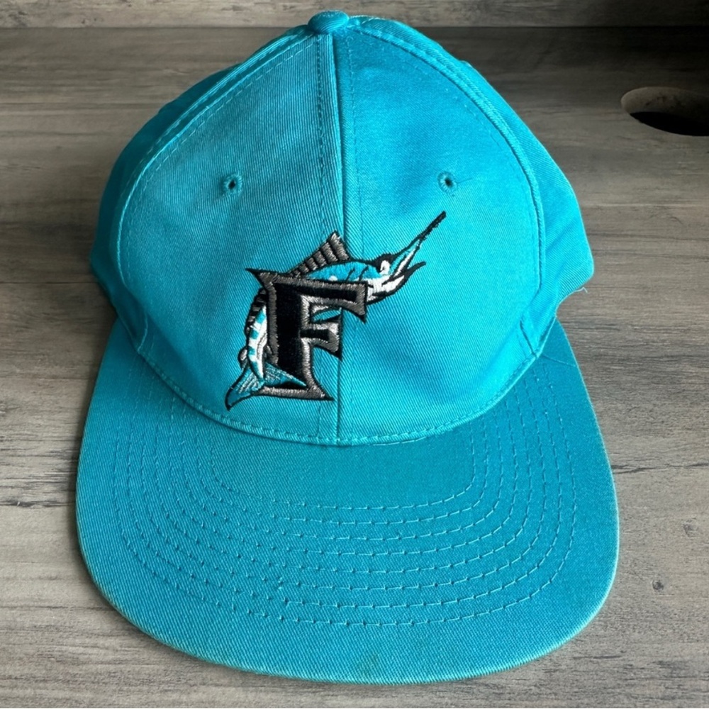 Florida Marlins MLB Cap Aqua Marine Snapback VTG